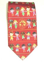 The American Academy Of Pediatrics Tie Red Silk Kids Pattern Necktie  - £11.62 GBP