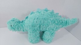 Manhattan Toy plush light green dinosaur 2015 textured stegosaurus  - $18.80
