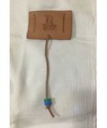 Vtg BSA Leather Belt Slip-on Patch Indian &amp; Beads - €5,14 EUR