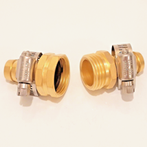 Best Garden 3/4 In. Male &amp; Female Brass Hose  Repair Hose Coupling GB941... - £7.81 GBP