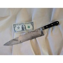 SABATIER Acier Carbone Chef Couteau 12 Inch Complet Tang Lame France Sharp - $103.27