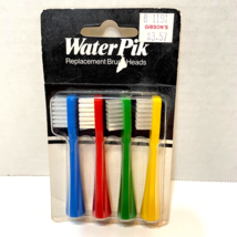 Vintage Water Pik Replacement Brush Heads New Old Stock Pack of 4 Sealed - £10.69 GBP