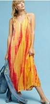 Anthropologie Rdalamal Amias Tie Dye Silk Maxi Dress Sz 6 - NWOT - £63.20 GBP