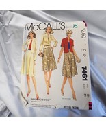 1981 McCall Sewing Pattern 7461 Vintage, size 12 Bust 34, Jacket and skirt - £11.34 GBP