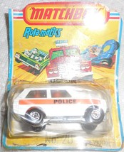 Matchbox 1975 Rolamatics #20 Police Patrol Mint Car On Poor Card w/Stapled Cover - $15.00