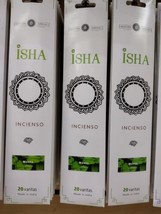 3X ISHA MENTA INCENSIO / MINT AROMA INCENSE - 3 CAJAS 20 PAJUELAS c/u EN... - $12.59