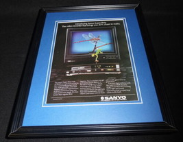 1985 Sanyo Super Beta Framed 11x14 ORIGINAL Vintage Advertisement - £27.17 GBP