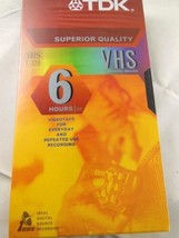 TDK Superior Quality 6 Hour VHS  Video Tape T-120RV New Factory Sealed  - £5.42 GBP