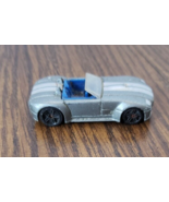 Hot Wheels Ford Shelby Cobra Concept Convertible Silver Striped Model - $37.44 MXN