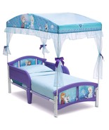Delta Children Disney Frozen Plastic Toddler Canopy Bed, Purple - $1,843.85 MXN