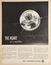 1959 Print Ad Vanguard Satellite in Space Bell Telephone System - $20.68