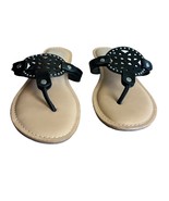 DV Dolce Vita Womens Size 7 Flat Gionna Sandals Black Slip on Thongs Fli... - $13.49 CAD