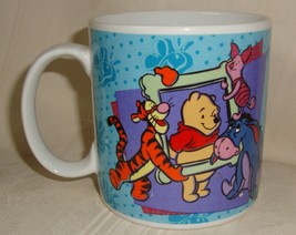 Disney Winnie the Pooh Tigger Piglet &amp; Eeyore Coffee Mug by Sakura Vintage 1997 - £10.31 GBP