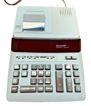 12 Digit Sharp Compet CS-2164H Printing Calculator -GREY-USED - £41.75 GBP