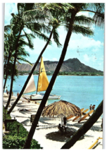 Pentothal Sodium Abbott Waikiki Beach Hawaii  Postcard Advertisement 1959 - £19.42 GBP