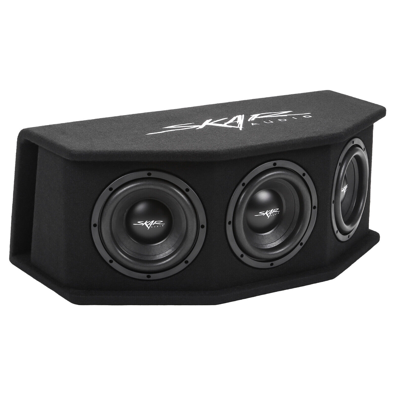 NEW SKAR AUDIO SDR-3X8D2 TRIPLE 8" 2100 WATT LOADED VENTED SUBWOOFER ENCLOSURE