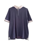 Maceoo Polo Shirt Short Sleeve Purple Dot Cotton Men&#39;s Size 5/XL Paris - £22.42 GBP