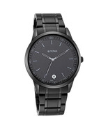 Titan Neo Splash Quartz Multifunction Black Dial Stainless Steel Strap W... - $131.26
