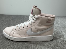 Nike Court Royale 2 Shoes Womens 8.5 Mid Light Pink White Sneakers FD028... - $24.74