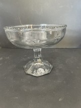 Indiana Glass Jam/Jelly Dish Clear with Starburst Pattern Vintage - $9.90