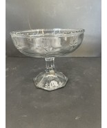 Indiana Glass Jam/Jelly Dish Clear with Starburst Pattern Vintage - $182.05 MXN
