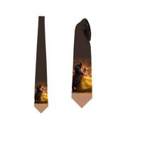 Necktie with beauty and the beast - £23.60 GBP