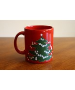 DEFECT!! Vintage Waechtersbach Christmas Tree Coffee Mug Germany Red - $9.50