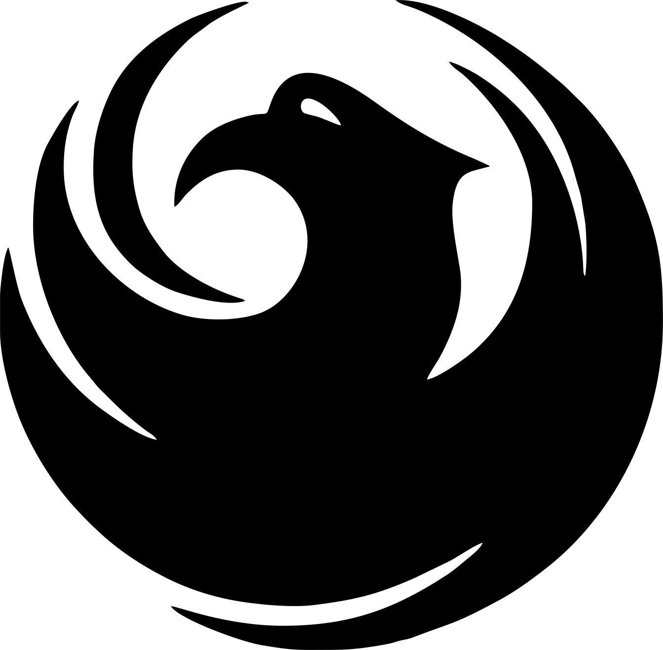 Phoenix &quot;City Bird&quot; Exterior Window Decal - Outside Vinyl Decal - $3.71+