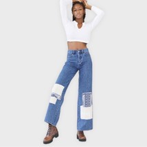PACSUN Eco Bandana Patch High Waisted Baggy Jeans Wide Leg Women&#39;s Size 27 - £29.68 GBP