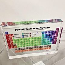 Periodic Table Display With Real Elements Kids Teaching School Day Gift - £40.13 GBP
