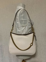 NWT Coach Chalk Smooth Leather Signature Chain Hobo Bag $350 - £240.23 GBP