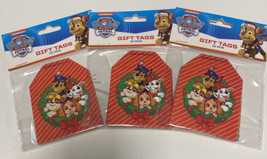 Nickelodeon Paw Patrol Christmas Gift Tags 30 Total Red Spin Master NEW - $7.12