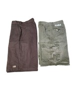 Lot Of 2 Cargo And Regular Shorts Mens 34 With 9&quot; &amp; 12&quot; Inseam Dickies P... - $43.90 CAD