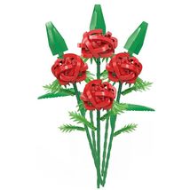 DIY rose flowers buliding blocks assemble toy - £27.53 GBP