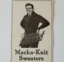 1917 Patrick Duluth Macka Knit Sweaters Advertisement Woolen Mill LGADYC4 - $368.12 MXN