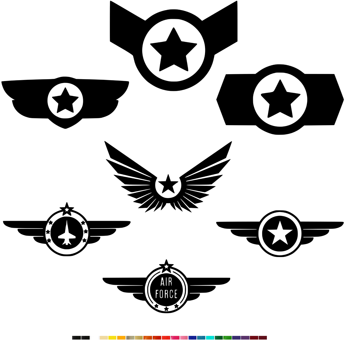  US Army Vinyl Decal Sticker Motorcycle United States Navy Air Force Mil... - $2.96+