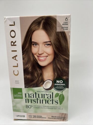 Clairol Natural Instincts 6 Light Brown  Brown Semi-Permanent Hair Dye - $6.99