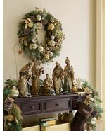 NATIVITY SCENE THE FIRST CHRISTMAS TABLETOP SCULPTURE HANDCRAFTED 23” RESIN - $1,638.69 CAD