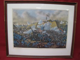 Framed Battle of Fort Fisher Civil War J.B. - £46.59 GBP