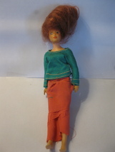 (BX-7) 1975 Ideal 10&quot; doll - woman w/ Red Hair - $10.00