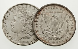 1885 &amp; 1885-O Argento Morgan Dollaro Lotto Di 2 Monete IN Au Condizioni - $123.62