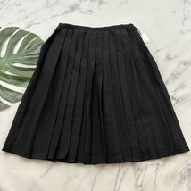 Calvin Klein Womens Pleated Skirt Size 6 New Black A-Line Preppy Knee Le... - $28.70