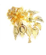 2008 Season of Love Danbury Mint Christmas Ornament 23k Gold Plated - £42.96 GBP
