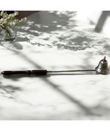 Vintage WEB Sterling Silver Candle Snuffer Bell Style Top Wood-Turned Ha... - $23.17