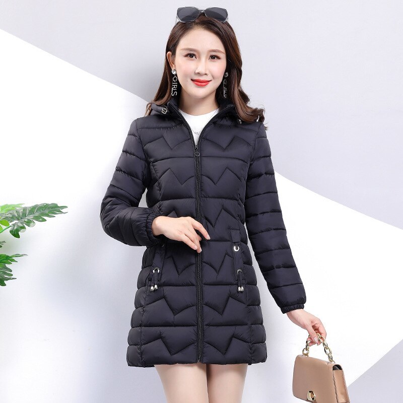 Primary image for 2022 New Women Winter Jacket Long Warm Parkas Female Thicken Coat Cotton Padded 