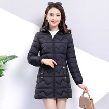 En winter jacket long warm parkas female thicken coat cotton padded parka jacket hooded thumb200