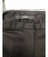 TAHARI Black Cotton Blend Straight Leg Terry Pants Style# M28MR214 Sz 8 NWT - $101.85