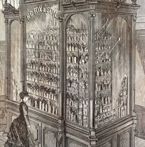 Fox &amp; Sons Medical Exhibit 1876 Worlds Fair Centennial Victorian Woodcut... - £55.07 GBP