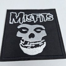 MISFITS punk Fiend Skull Iron On Patch embroidered danzig samhain black flag NEW - $4.92