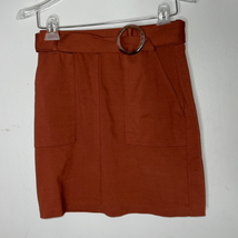 Altar’d State rust colored retro, belted mini skirt - $19.60